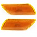 Side Marker Light Assembly Pair For 2000 2001 2002 2003 Ford Focus Driver And Passenger With Bulbs Replaces Fo2550134 Fo2551134 