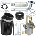 Grehua Upgrade Carburetor Carb Air Filter Adapter Exhaust Pipe Muffler Stage 2 Kit For 79cc Predator 98cc 3 0hp Coleman 