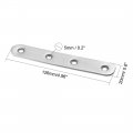 Uxcell Repair Plate 126mmx20mm Flat Fixing Mending Corner Brace Bracket Connector Pack Of 2
