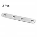 Uxcell Repair Plate 126mmx20mm Flat Fixing Mending Corner Brace Bracket Connector Pack Of 2