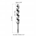 Uxcell Auger Drill Bit Wood Hex Shank 24mm Cutting Dia Highbon Steel For Electric Bench Woodworkingpentry