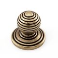 Vicenza Designs K1105 Sanzio Circles Knob Small Antique Brass 