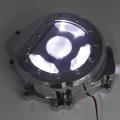 Httmt- Chrome W White Led Left Engine Stator Cover For Hond 07-14 Cbr600rr F5 P N Mt313-005a-cd 