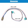 X Autohaux Car Door Handle Upgrade Repair Wire Harness For Tesla Model S 2012-2020 Generation 1 2 Rebuild 4 Pin Connector