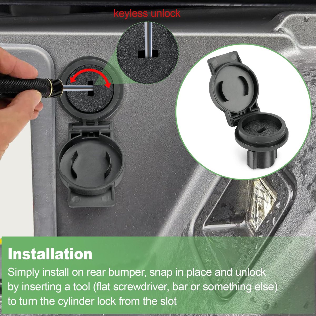 Rear Bumper Spare Tire Carrier Lock Cylinder Forord 150 2015 2025 F 250 F 350 Super Duty 2017 Fl3z A Replacement
