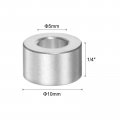 Uxcell 20pcs Aluminum Spacer 5mm Bore 10mm Od 1 4 Length Screw Standoff Bushing Plain Finish Round For M5 Screws Bolts And Rods