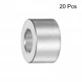 Uxcell 20pcs Aluminum Spacer 5mm Bore 10mm Od 1 4 Length Screw Standoff Bushing Plain Finish Round For M5 Screws Bolts And Rods