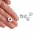 Uxcell 20pcs Aluminum Spacer 5mm Bore 10mm Od 1 4 Length Screw Standoff Bushing Plain Finish Round For M5 Screws Bolts And Rods