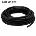 Uxcell 20 M 10 X 13 Mm Pp Flexible Corrugated Conduit Tube For Garden Office Black