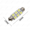 Sawe 36mm 6-smd 5050 Festoon Dome Map Interior Led Light Bulbs Lamp For 3021 De3021 6411 6413 6418 De3423 De3425 10 Pieces Pink