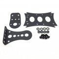 Httmt 409-d Black Horizontal Vertical Zigzag Style Mount License Plate Bracket 7 X 4 Cd Bk Led Tail Brake Light Integrated