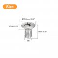 Uxcell M6x10mm Oval Head Phillips Machine Screws 25pcs 304 Stainless Steel Slightly Raised Countersunk