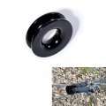 Black Combo 92 X 1 2 Synthetic Fiber Winch Rope Cable 22 000lbs Aluminum 10 Mounting Hawse Fairlead Recovery Snatch Ring Pulley
