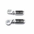 Xkh- Skull Chrome Streamliner Footpeg Kit 1 4 Mount Compatiable With Gl1800 Vt750 Shadow P N Mt216-055 216-093-cd