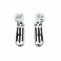 Xkh- Skull Chrome Streamliner Footpeg Kit 1 4 Mount Compatiable With Gl1800 Vt750 Shadow P N Mt216-055 216-093-cd