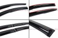 3d Wavy Smoke Window Visor Rain Guard Deflector Compatible With 2020-2021 Toyota Corolla 4 Door Sedan