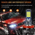 Teguangmei 2pcs H8 H9 H11 Led Green Lemon Fog Light Bulbs 24-smd 3030 Chips High Bright Lights Plug Play Replacement Drl For