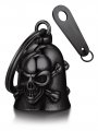 Skull Crossbone Motorcycle Bell For Luck Stainless Steel Gremlin Guardian Keychain And Key Tag Accessories Men Retro Gothic 