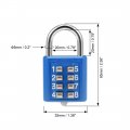 Uxcella 8-digit Combination Padlock Push Button Lock For Locker Cabinet Blue 2pcs