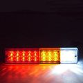 12v 20 Led Trailer Tail Light Assembly Waterproof Turn Signal Reverse Brake Stop Rear Lamp For Truck Utv Boat Caravan 2 Pack