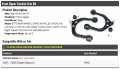 Front Upper Control Arm Kit With Ball Joints 2 Piece Non-adjustable Compatible 2005-2008 Dodge Magnum Rwd