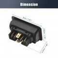 Uxcell 6 Pin Electric Power Vehicle Car Window Button Controller Switch Mini Replacement Plastic Black For Bmw