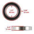 Caltric Rear Axle Bearing Carrier Compatible With Yamaha Yfz450 2004 2005 Housing Hub