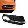 Lirun 1pc Car Front Right Bumper Honeycomb Fog Light Grille Black Silver Covers For Audi A5 S-line S5 2013 2014 2015 2016 2017