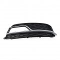 Lirun 1pc Car Front Right Bumper Honeycomb Fog Light Grille Black Silver Covers For Audi A5 S-line S5 2013 2014 2015 2016 2017