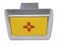 Elektroplate New Mexico Chrome State Flag All Metal Hitch Cover For Trucks And Suvs Fits Standard 2 Trailer Receivers Premium