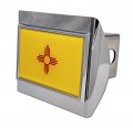 Elektroplate New Mexico Chrome State Flag All Metal Hitch Cover For Trucks And Suvs Fits Standard 2 Trailer Receivers Premium