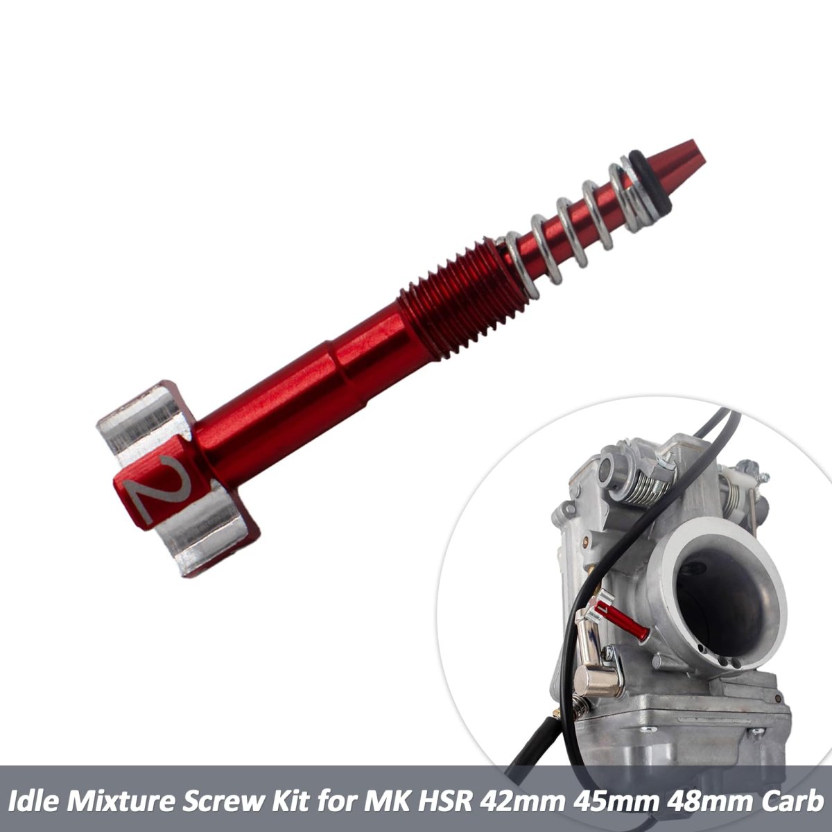 Hsr Idle Mixture Screw Red For Mikuni42 Hsr45 Hsr48 Hsr 42 45 48mm Carburetor Kit