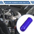 1 Pcs 30mm Length 6mm 0 24 Id Blue Car Silicone Rubber Hose End Cap Reinforced Blanking For Bypass Tube Universal