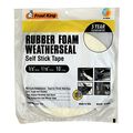 Frost King R738wh Rubber Foam Self-stick Weatherseal Tape With Minimum Compression White 