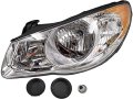 Left Driver Side Headlight Assembly Halogen For 2007-2010 Hyundai Elantra 