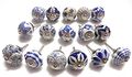 Blue White Mixed Furniture Handle Drawer Pulls Ceramic Knobs Door Kitchen Cabinet Kids Bedroom By Zoyas Set Of 10 