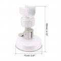 Uxcell Shower Head Holder Adjustable Suction Cup Wall Mount Handheld Bracket 105mm White Gray