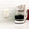 Ge Home Electrical 6-outlet Extender Wall Tap Grounded Adapter Charging Station 3-prong Secure Install Ul Listed Light Almond