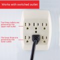 Ge Home Electrical 6-outlet Extender Wall Tap Grounded Adapter Charging Station 3-prong Secure Install Ul Listed Light Almond