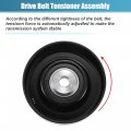 Uxcell Drive Belt Tensioner Assembly Accessory Idler Pulley Tightener No 1753077e00 For Suzuki Sx4 2007-2009 Black Metal