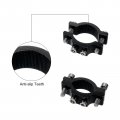 Uxcell 2 Pcs Motorcycle Tube Clamp Fit 0 7 To 1 4 Od Bicycle Light Mount Bracket Car Bar Holder Black 18-35mm
