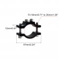Uxcell 2 Pcs Motorcycle Tube Clamp Fit 0 7 To 1 4 Od Bicycle Light Mount Bracket Car Bar Holder Black 18-35mm