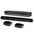 Silverado Sierra Gmt900 Smoked White Led Cab Roof Running Light Dual Row Smoke 3rd Brake 