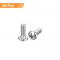 Uxcell 4-40x5 16 Pan Head Machine Screws 304 Stainless Steel 18-8 Screw Phillips Drive Fully Threaded Bright Finish Pack Of 50