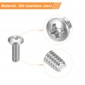 Uxcell 4-40x5 16 Pan Head Machine Screws 304 Stainless Steel 18-8 Screw Phillips Drive Fully Threaded Bright Finish Pack Of 50
