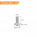 Uxcell 4-40x5 16 Pan Head Machine Screws 304 Stainless Steel 18-8 Screw Phillips Drive Fully Threaded Bright Finish Pack Of 50