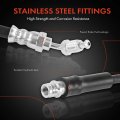 A-premium Front Driver Or Passenger Brake Hydraulic Hose Compatible With Select Audi Models Tt Quattro 2004 2005 2006 3 2l