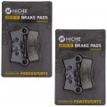 Niche Brake Pad Set For Harley-davidson Tri Glide Ultra Classic Street Trike 41854-08 83911-09b Complete Organic