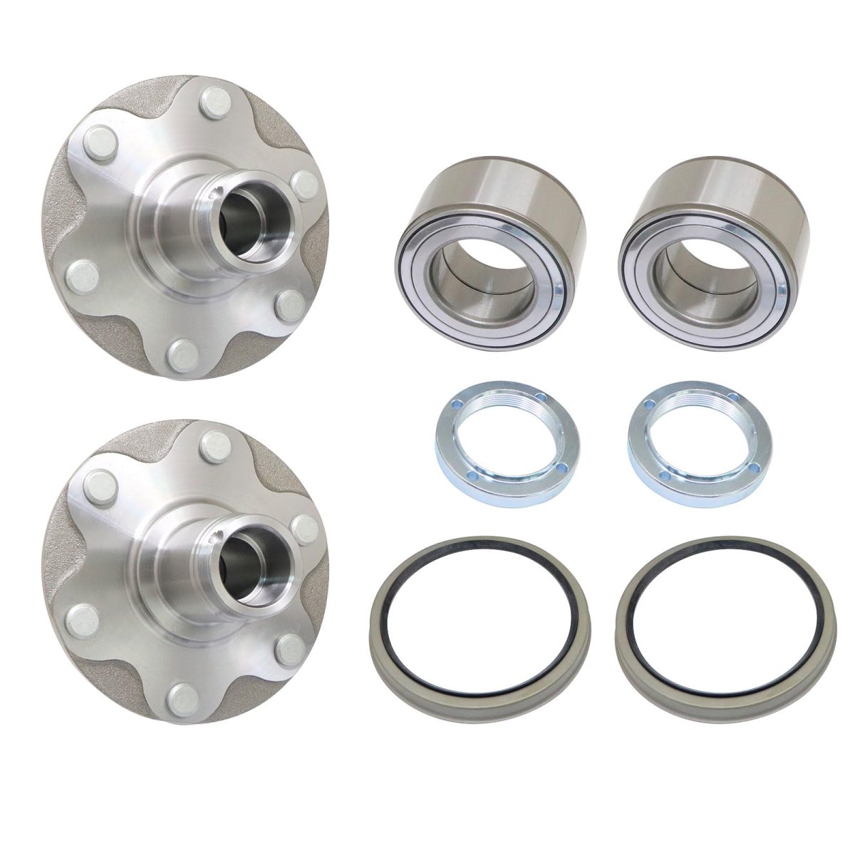 2pcs Front Wheel Hubs Bearings With Seal For Toyota 4 Runner Sequoia Tundra Tacoma 1996-2007 710571 Nt517011