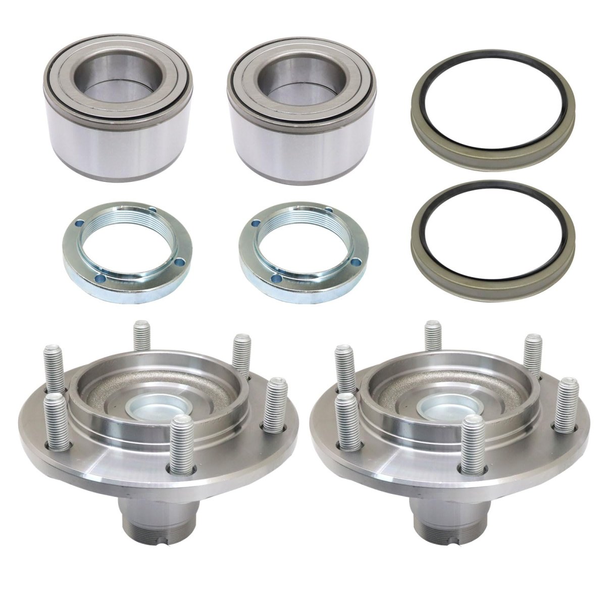 2pcs Front Wheel Hubs Bearings With Seal For Toyota 4 Runner Sequoia Tundra Tacoma 1996-2007 710571 Nt517011